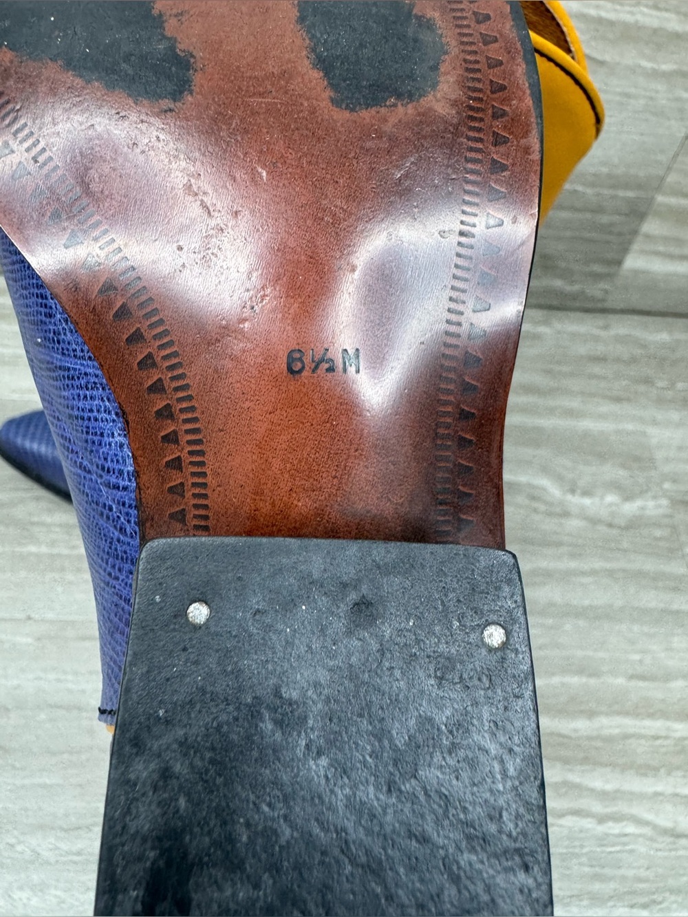 Nine West Ronnee Vintage Leather Western Boots Womens Size 6.5 - Picture 9 of 13